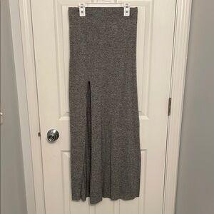 Gray Maxi Skirt